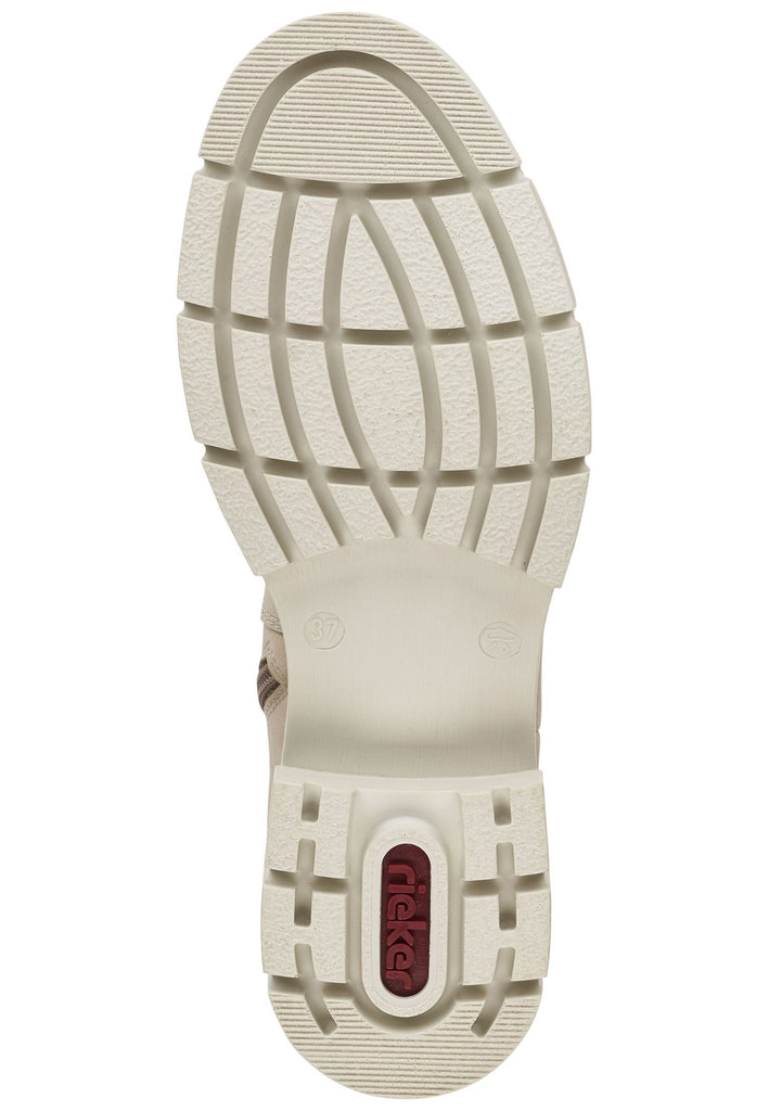 Rieker Stiefel Lederimitat Beige