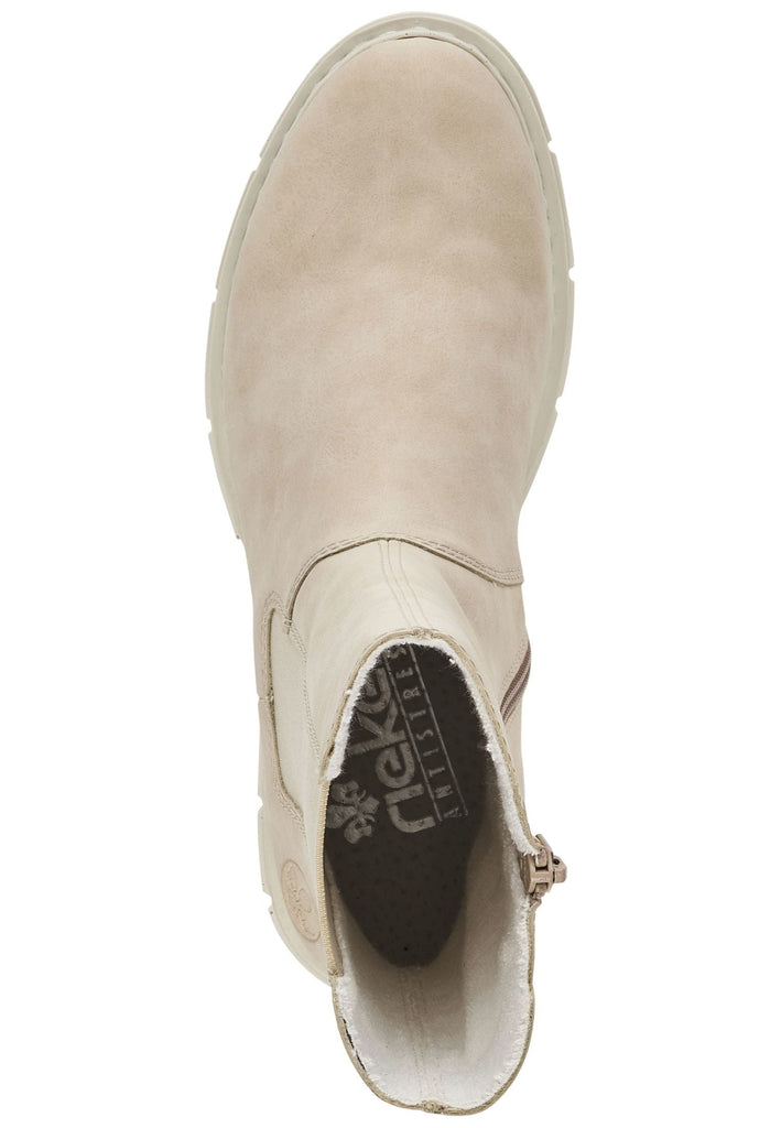 Rieker Stiefel Lederimitat Beige