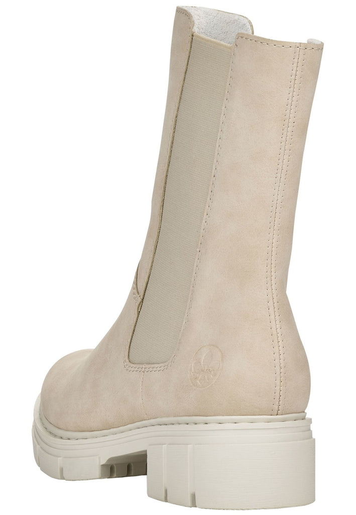 Rieker Stiefel Lederimitat Beige