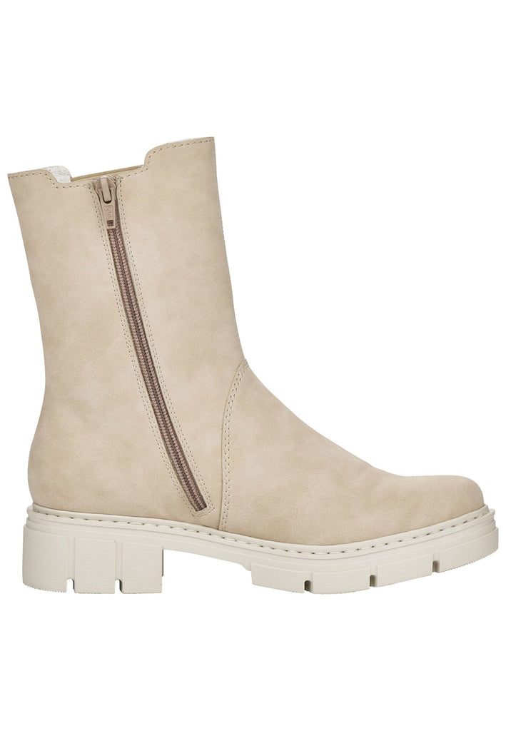 Rieker Stiefel Lederimitat Beige