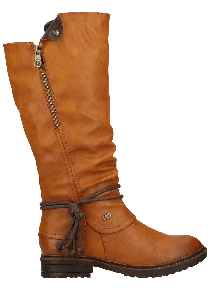 Rieker Stiefel Lederimitat Braun Warmfutter