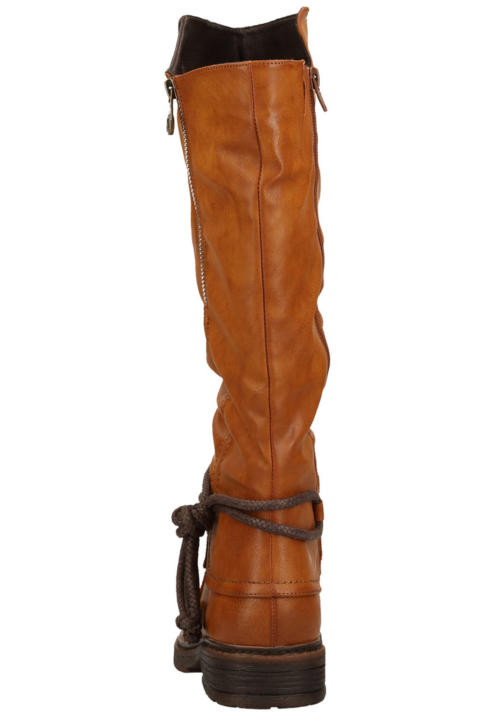 Rieker Stiefel Lederimitat Braun Warmfutter