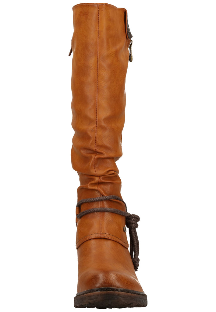 Rieker Stiefel Lederimitat Braun Warmfutter