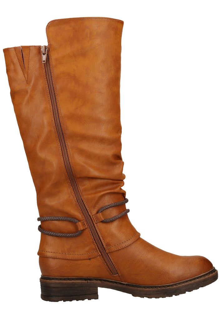 Rieker Stiefel Lederimitat Braun Warmfutter