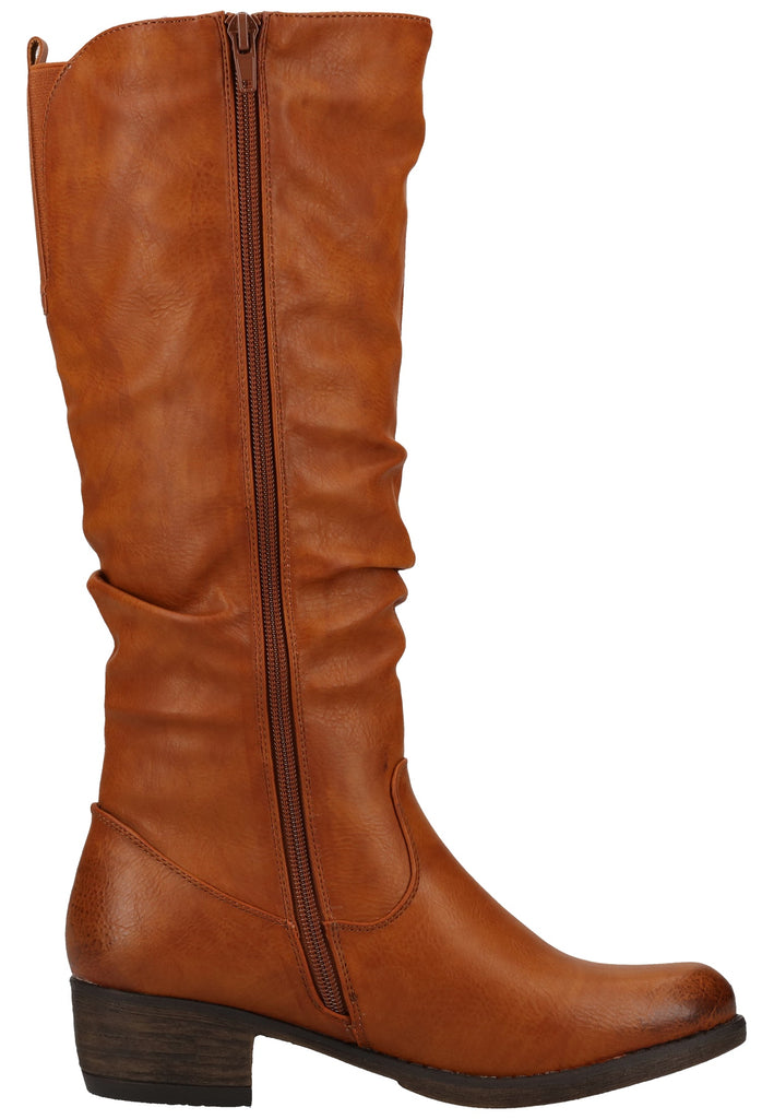 Rieker Stiefel Lederimitat Braun Warmfutter