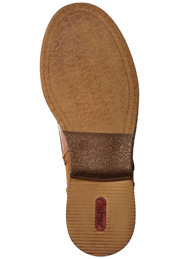 Rieker Stiefel Lederimitat Cognac Warmfutter