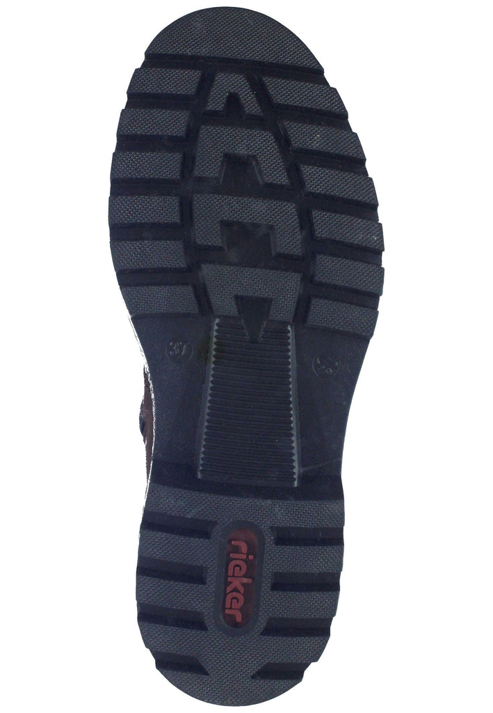 Rieker Stiefel Lederimitat Dunkelbraun Warmfutter