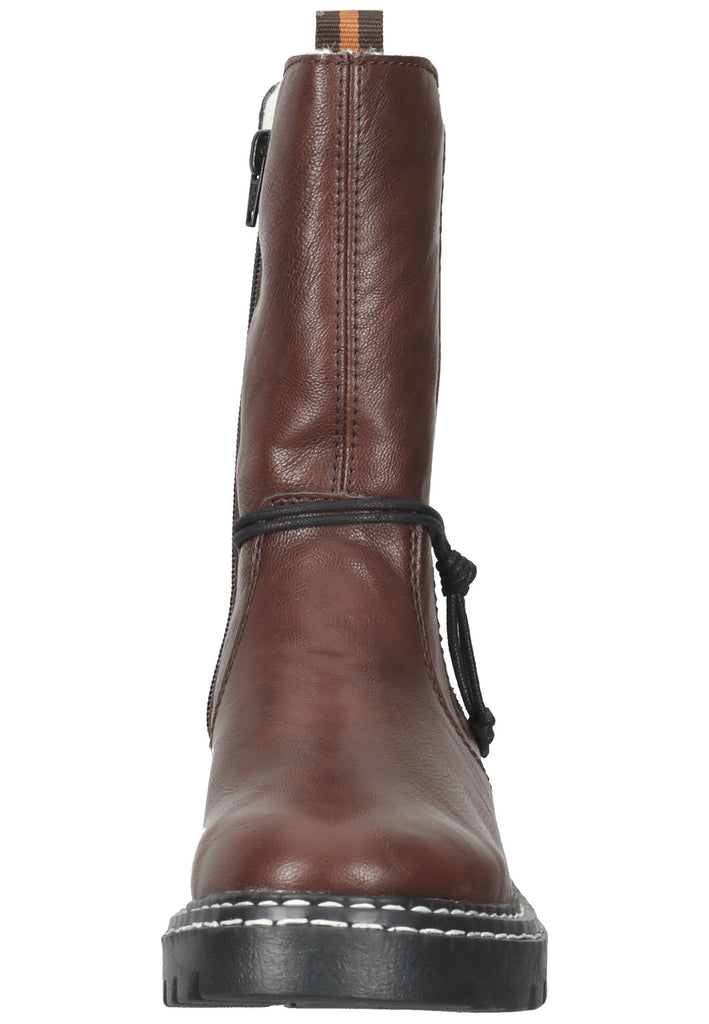 Rieker Stiefel Lederimitat Dunkelbraun Warmfutter