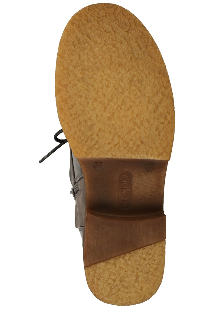 Rieker Stiefel Lederimitat Grau Warmfutter