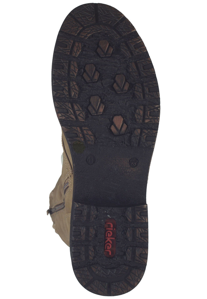Rieker Stiefel Lederimitat Hellbraun Warmfutter