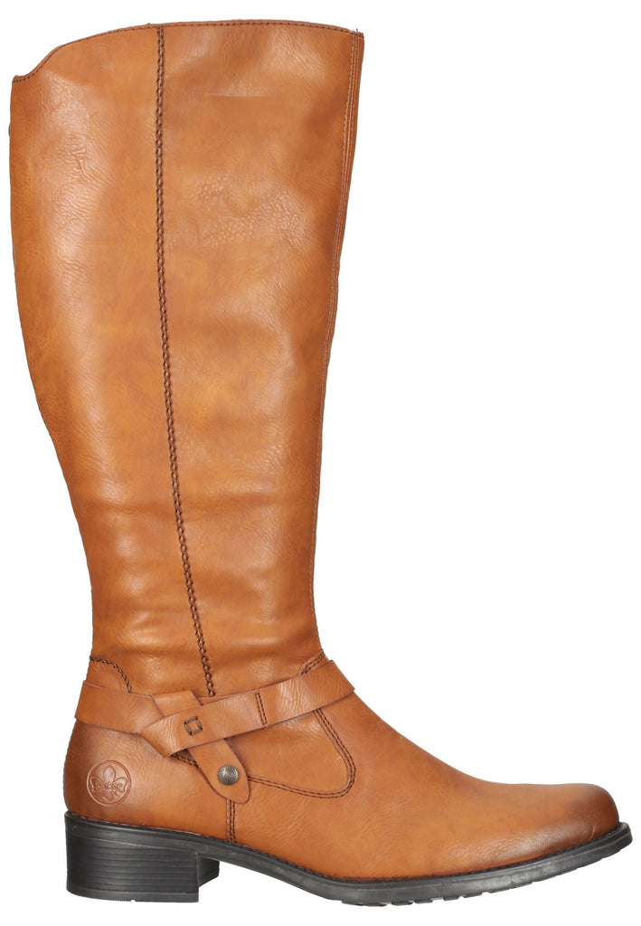 Rieker Stiefel Lederimitat Mittelbraun