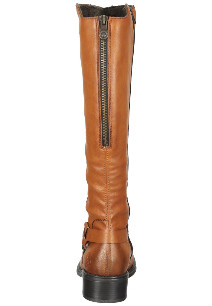 Rieker Stiefel Lederimitat Mittelbraun
