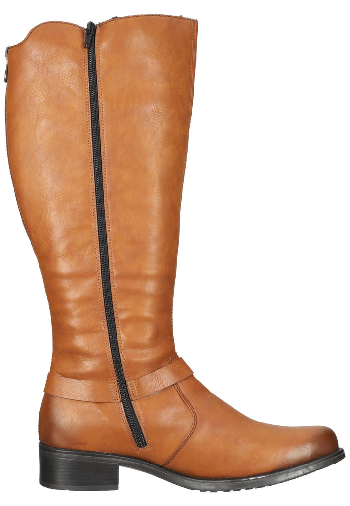 Rieker Stiefel Lederimitat Mittelbraun