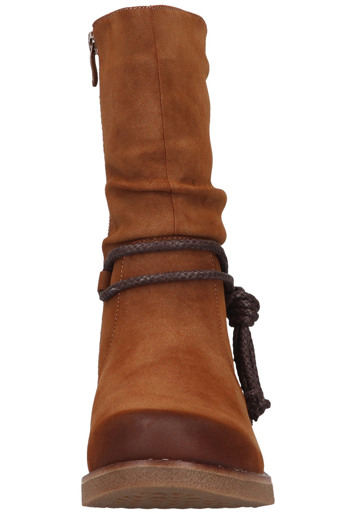 Rieker Stiefel Lederimitat Reh Warmfutter