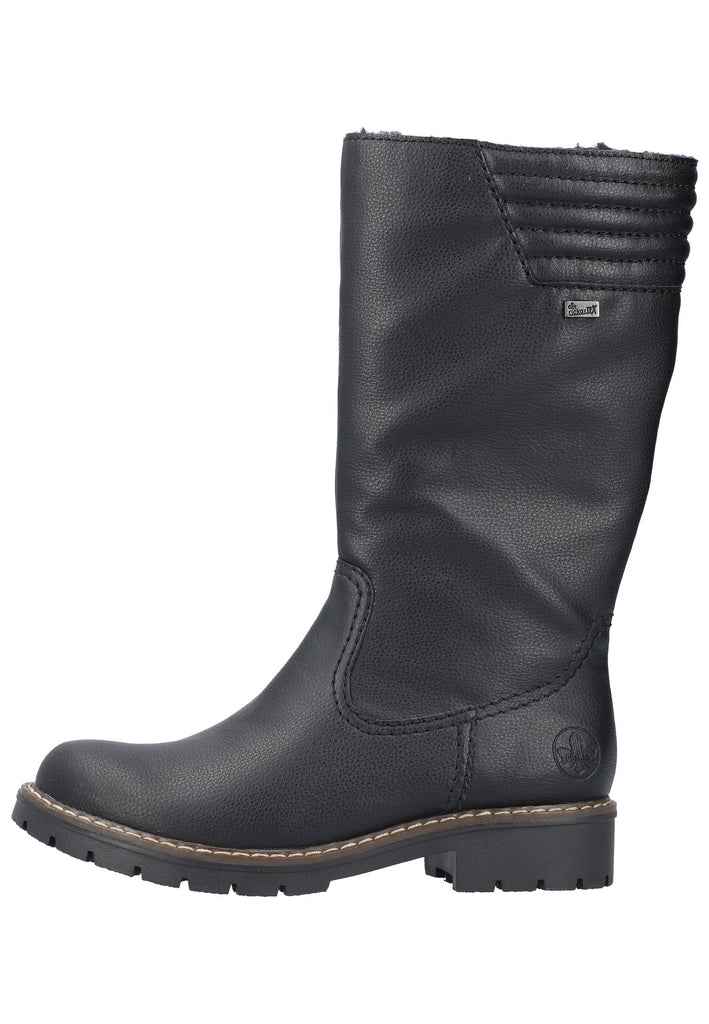 Rieker Stiefel Lederimitat Schwarz