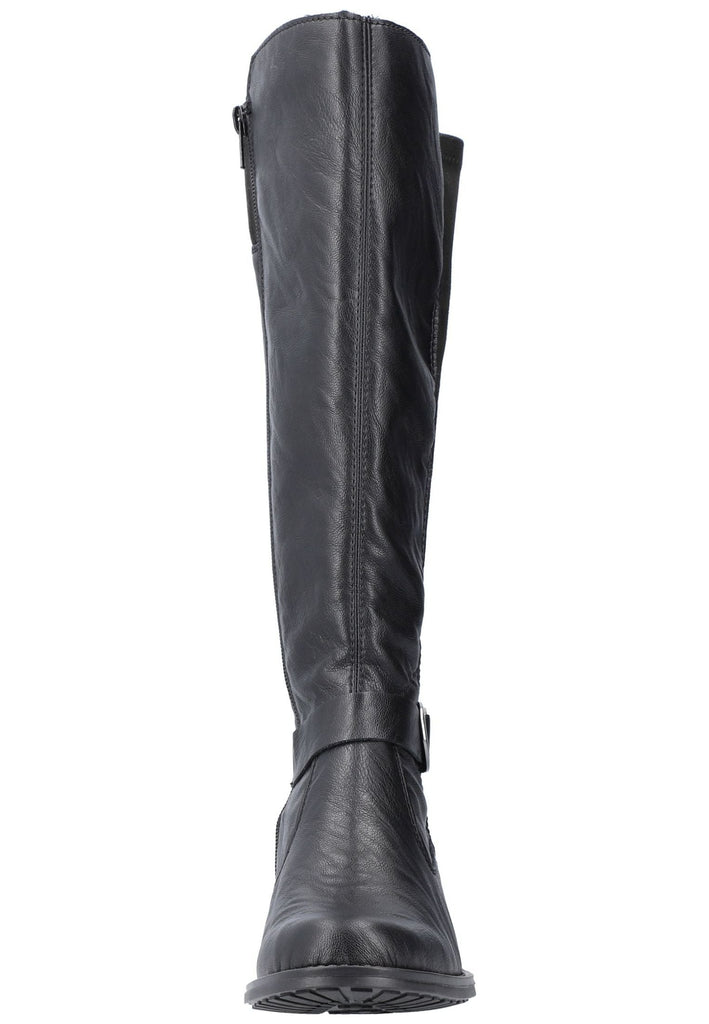 Rieker Stiefel Lederimitat Schwarz