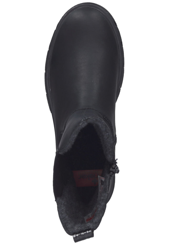 Rieker Stiefel Lederimitat Schwarz