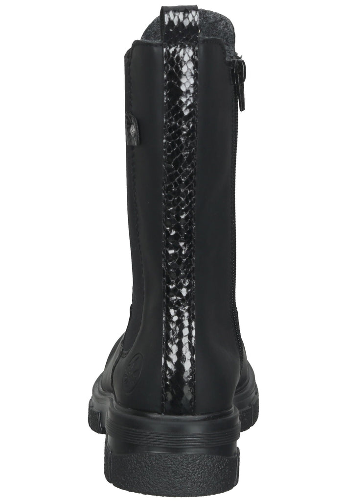 Rieker Stiefel Lederimitat Schwarz
