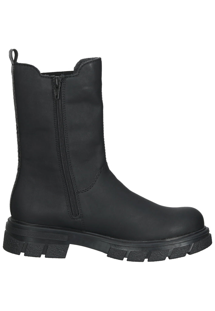 Rieker Stiefel Lederimitat Schwarz