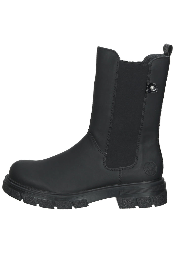 Rieker Stiefel Lederimitat Schwarz