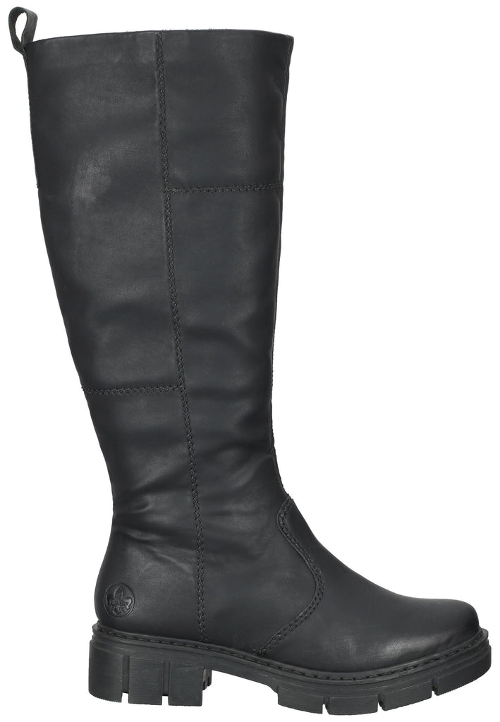 Rieker Stiefel Lederimitat Schwarz