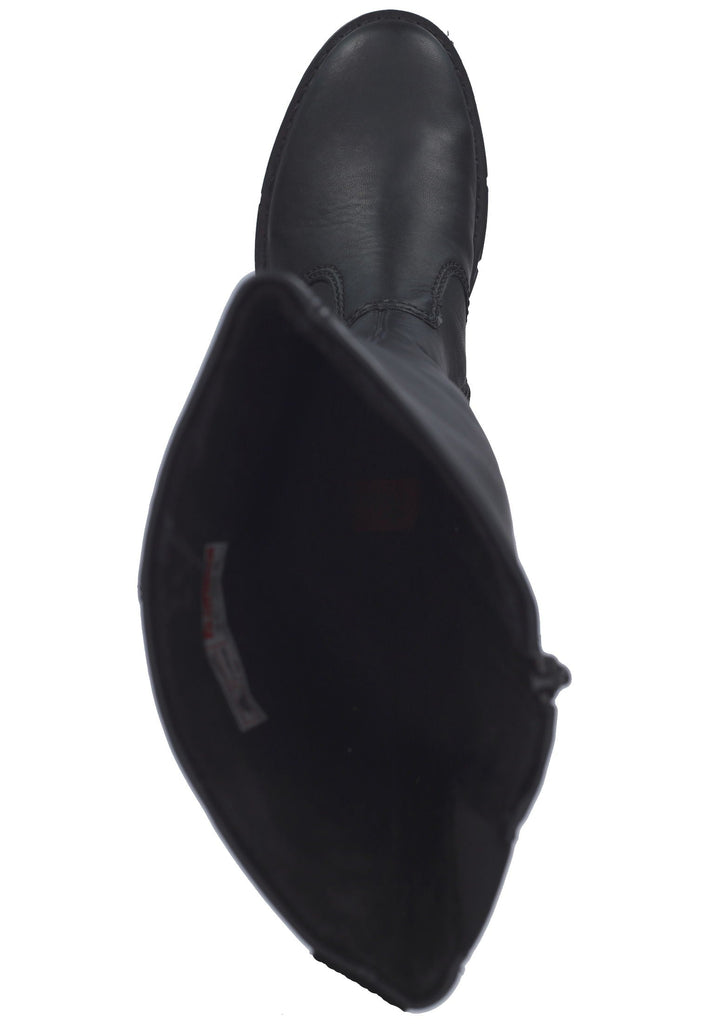 Rieker Stiefel Lederimitat Schwarz