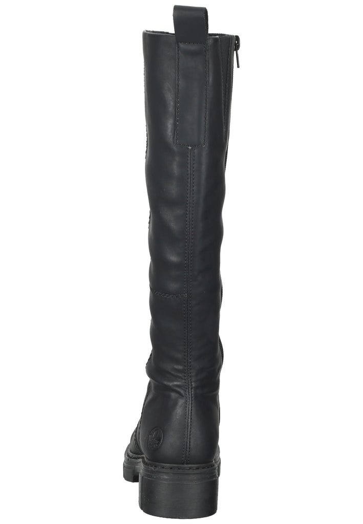 Rieker Stiefel Lederimitat Schwarz
