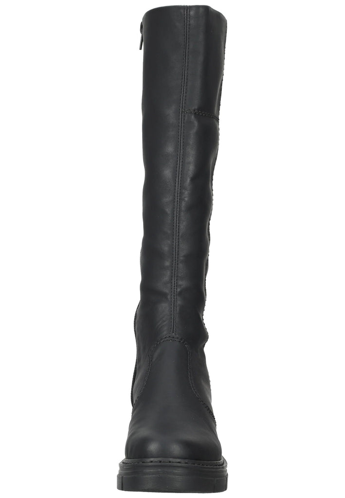 Rieker Stiefel Lederimitat Schwarz