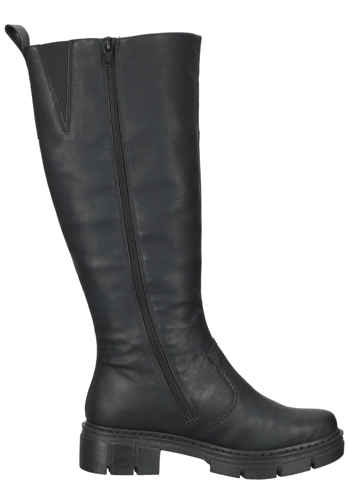 Rieker Stiefel Lederimitat Schwarz