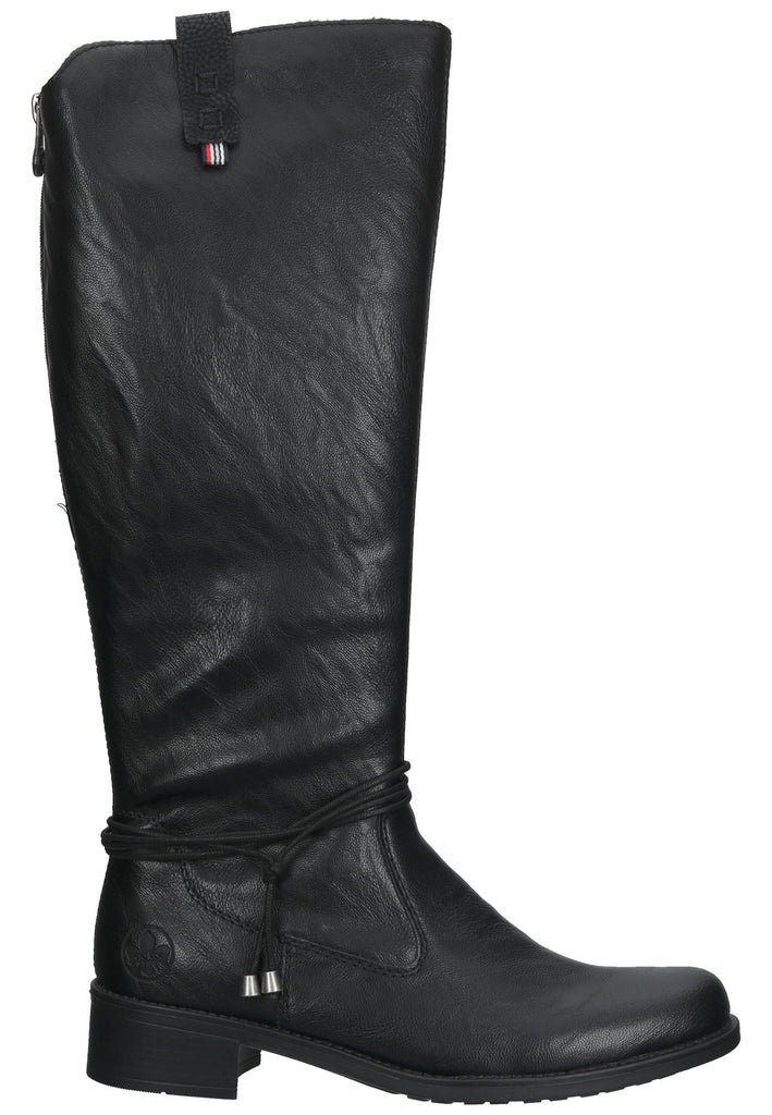 Rieker Stiefel Lederimitat Schwarz