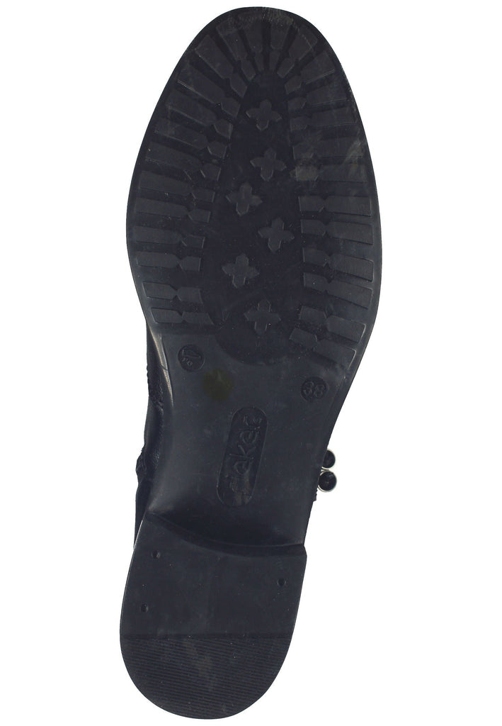 Rieker Stiefel Lederimitat Schwarz
