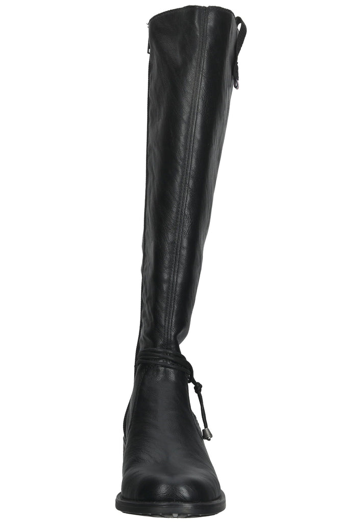 Rieker Stiefel Lederimitat Schwarz