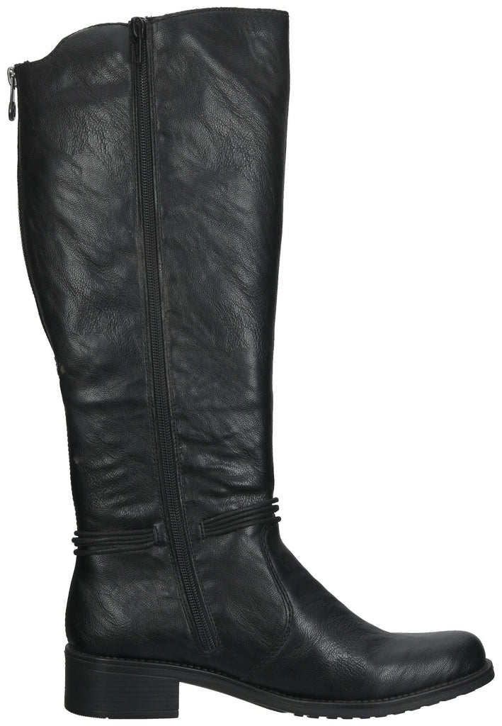 Rieker Stiefel Lederimitat Schwarz