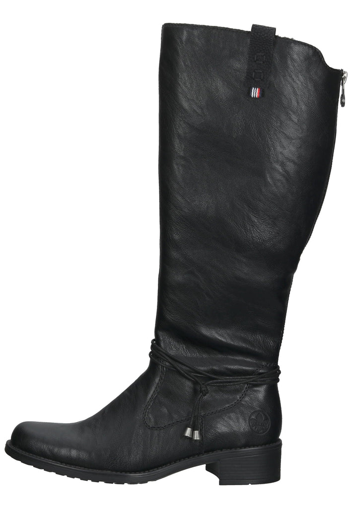 Rieker Stiefel Lederimitat Schwarz