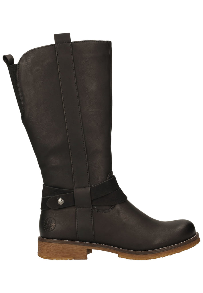 Rieker Stiefel Lederimitat Schwarz