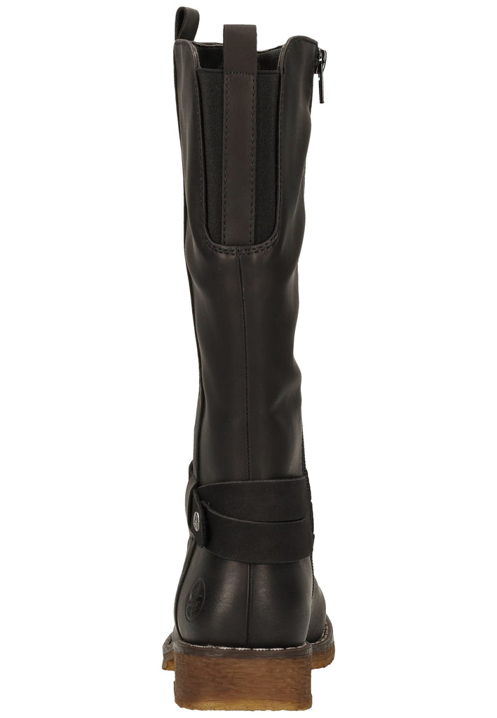 Rieker Stiefel Lederimitat Schwarz