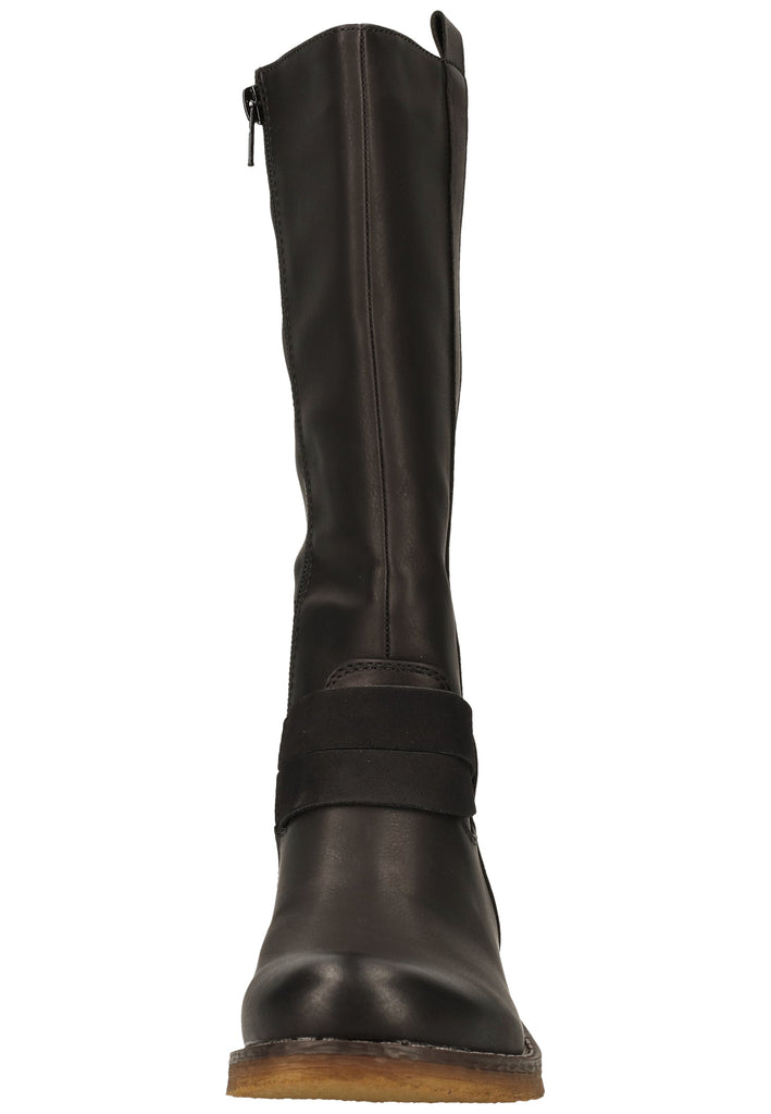 Rieker Stiefel Lederimitat Schwarz