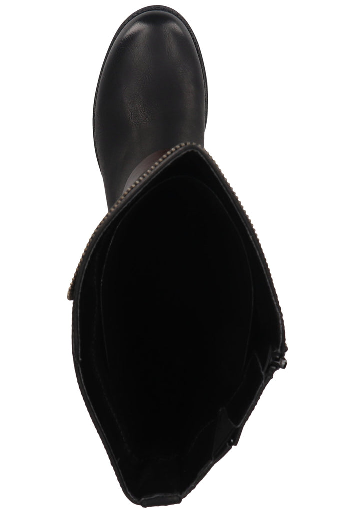 Rieker Stiefel Lederimitat Schwarz