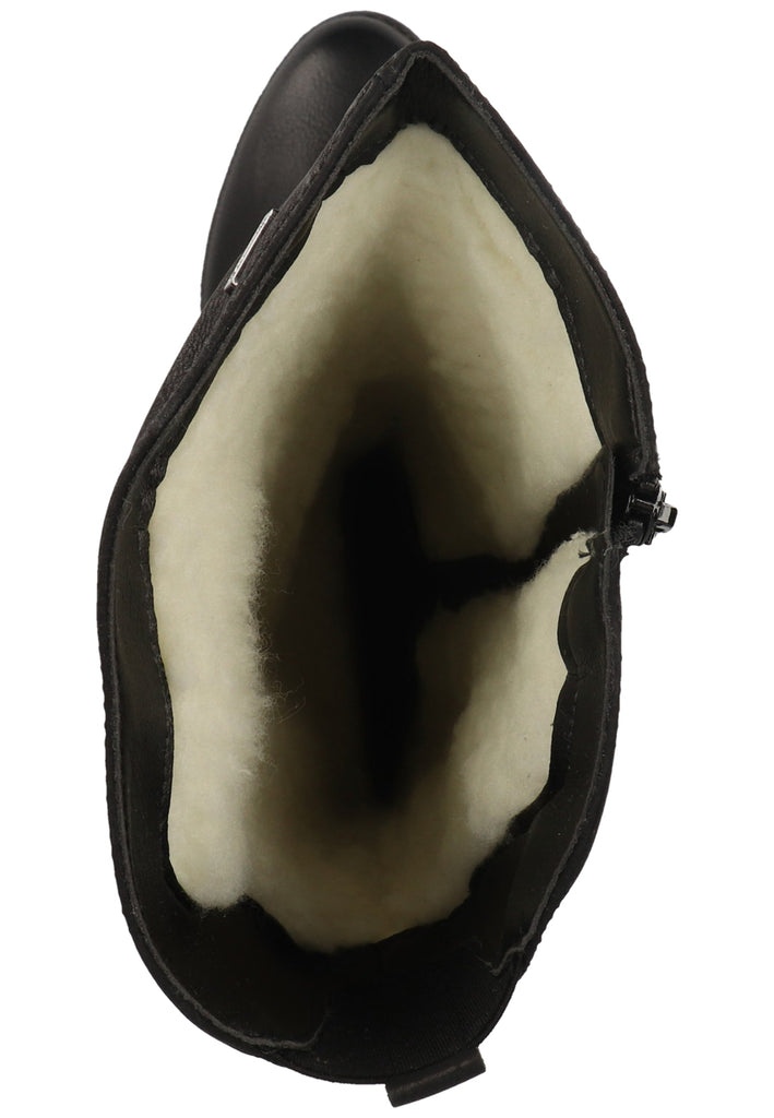 Rieker Stiefel Lederimitat Schwarz