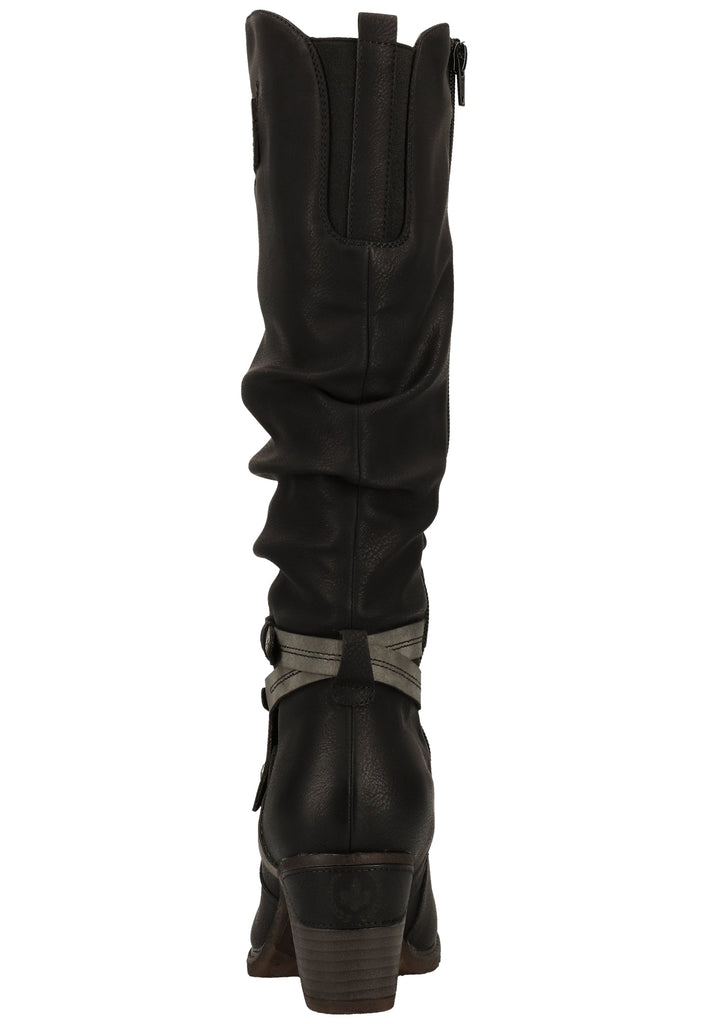 Rieker Stiefel Lederimitat Schwarz
