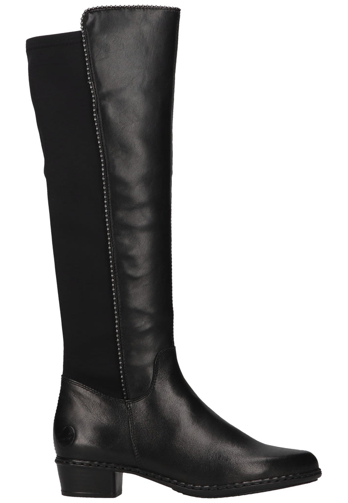 Rieker Stiefel Lederimitat Schwarz