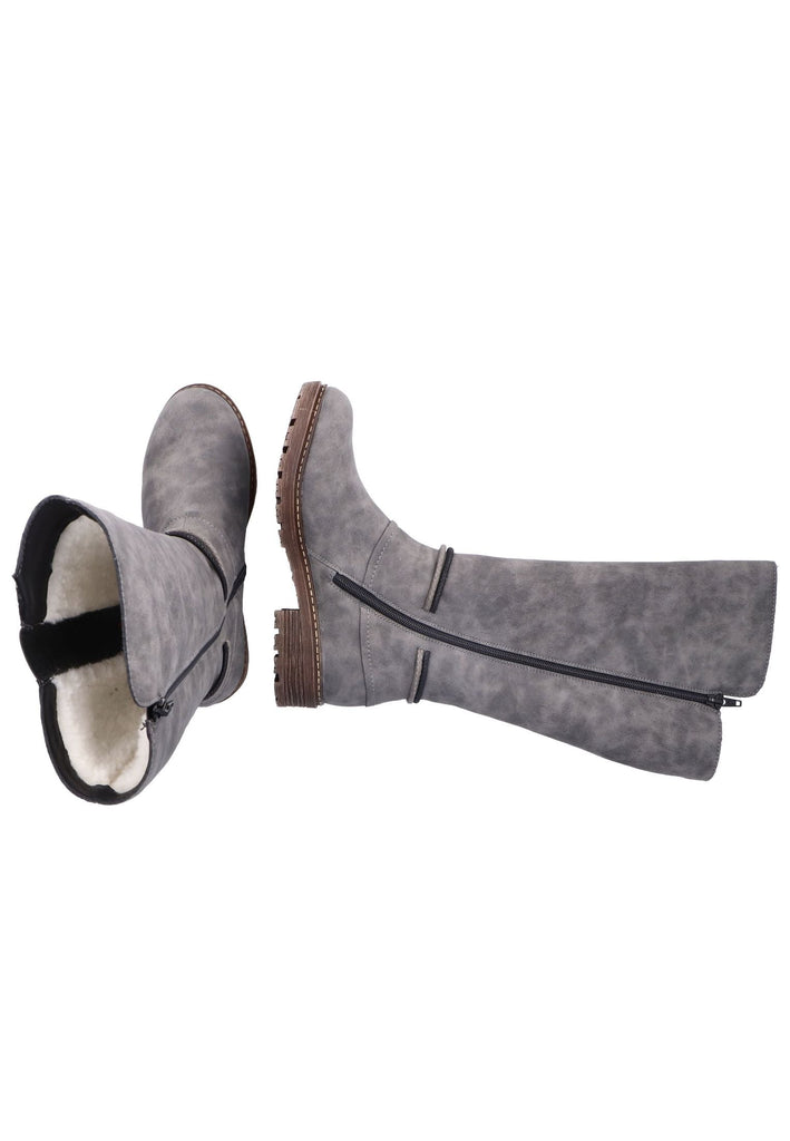 Rieker Stiefel Lederimitat Smoke Warmfutter