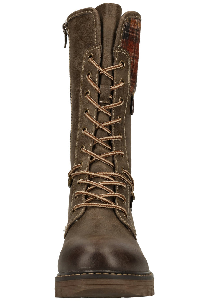 Rieker Stiefel Lederimitat/Textil Basalt Warmfutter