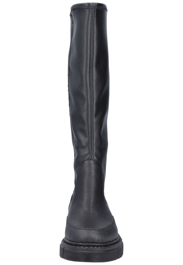 Rieker Stiefel Lederimitat/Textil Schwarz