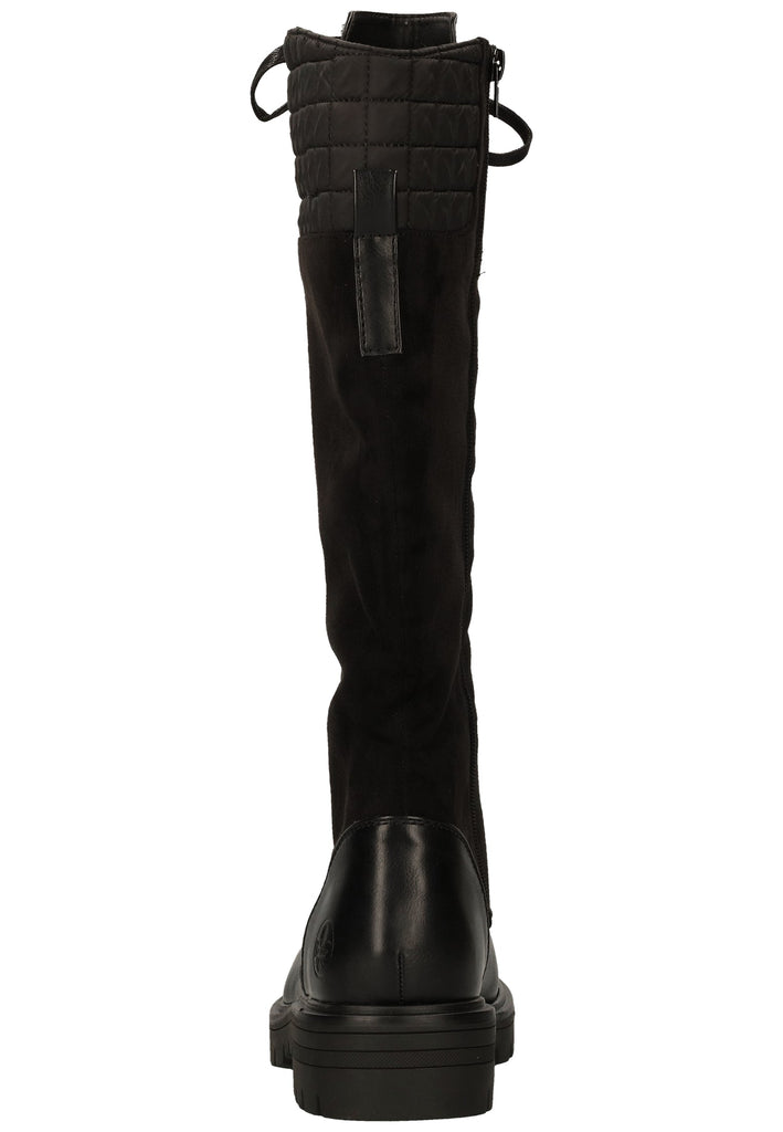 Rieker Stiefel Lederimitat/Textil Schwarz