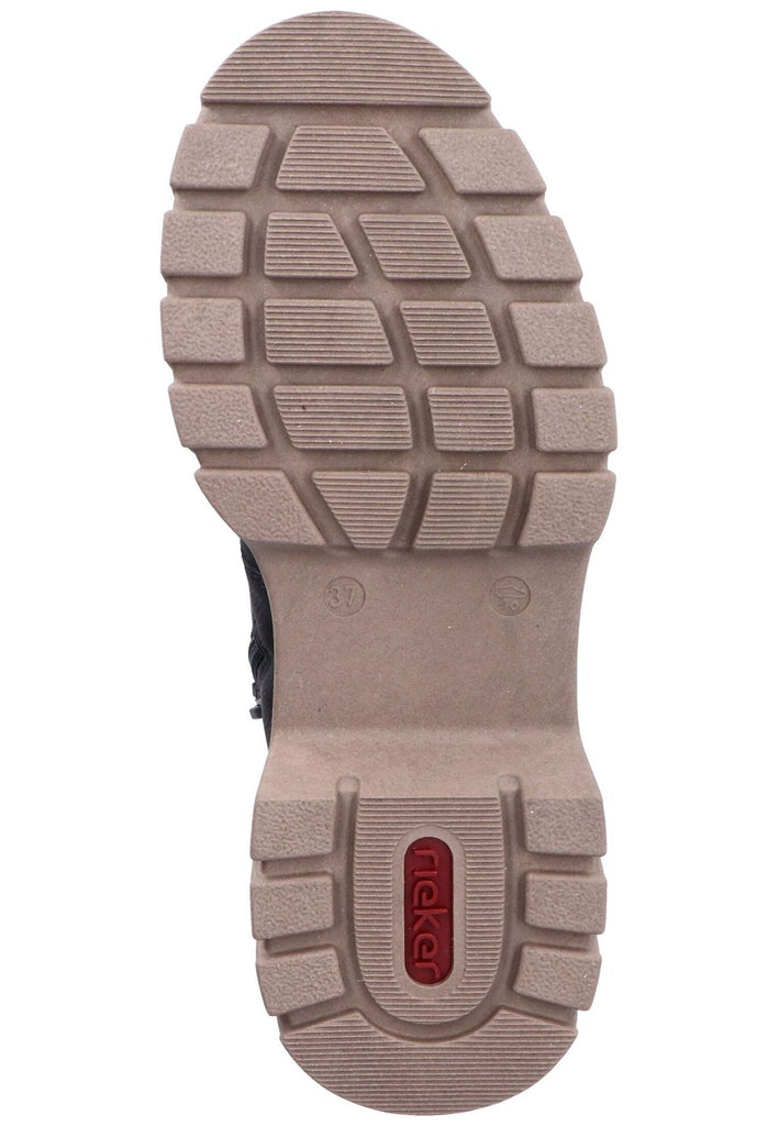 Rieker Stiefel Lederimitat/Textil Schwarz Warmfutter