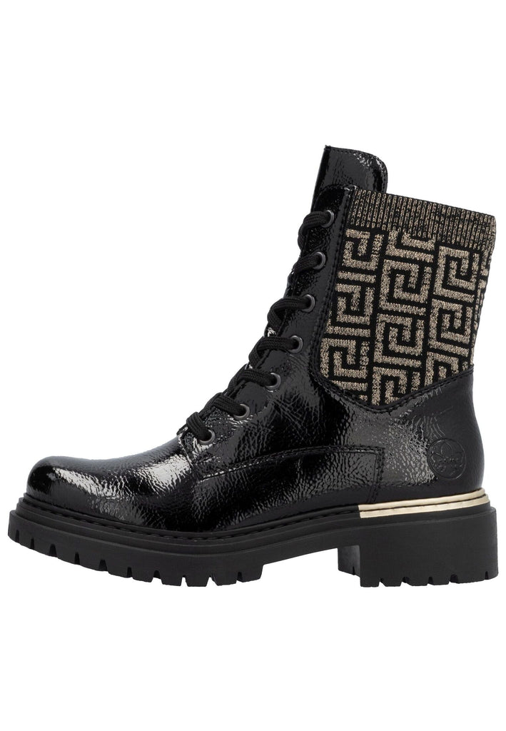 Stiefel Rieker Stiefel Lederimitat Schwarz/Gold