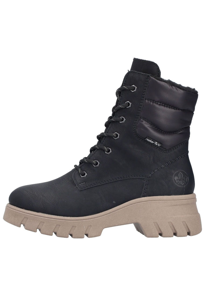Stiefel Rieker Stiefel Lederimitat/Textil Schwarz Warmfutter