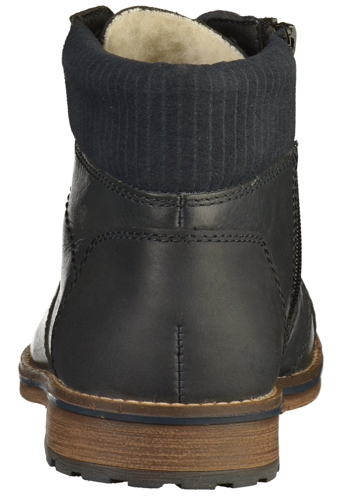 Rieker Stiefelette Glattleder Blau
