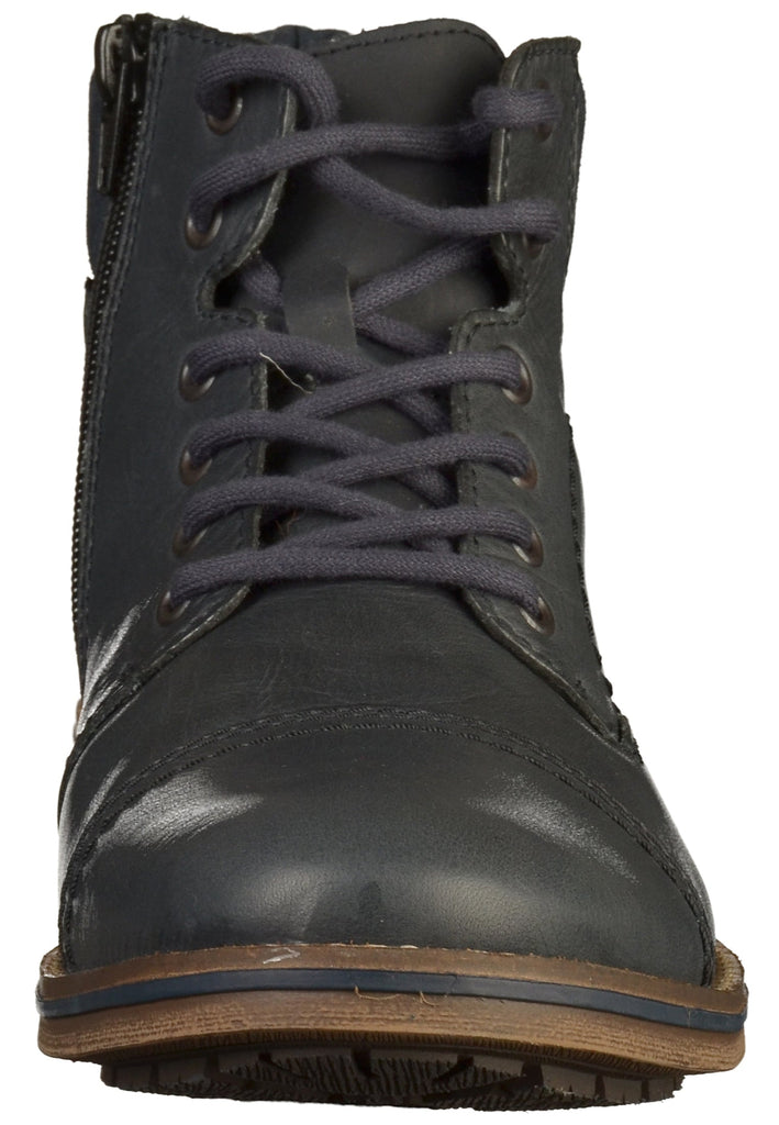 Rieker Stiefelette Glattleder Blau